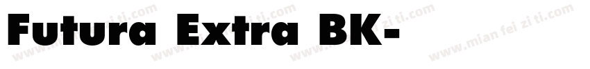 Futura Extra BK字体转换